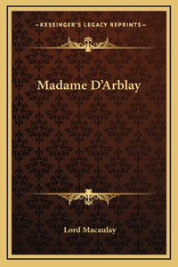 Madame D'Arblay