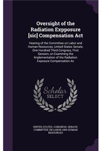 Oversight of the Radiation Expposure [Sic] Compensation ACT