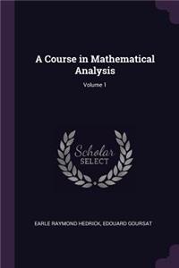 Course in Mathematical Analysis; Volume 1