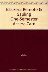 Iclicker2 Remote & Sapling One-Semester Access Card