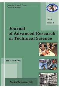 Journal of Advanced Research in Technical Science. Issue 3