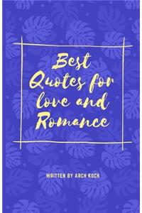Best quotes for love and roamce