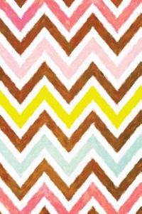 Chevron Stripes Painted Notebook