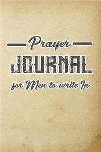 Prayer Journal For Men To Write In