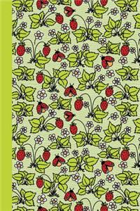 Journal: Ladybugs (Green) 6x9 - Graph Journal - Journal with Graph Paper Pages, Square Grid Pattern