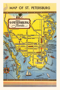 Vintage Journal Map of St. Petersburg, Florida