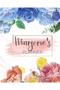 Marjorie's Planner: Monthly Planner 3 Years January - December 2020-2022 - Monthly View - Calendar Views Floral Cover - Sunday start