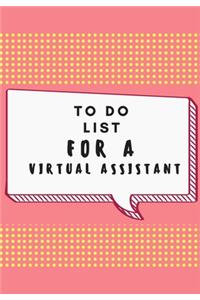 To Do List for a Virtual Assistant