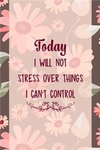 Today I Will Not Stress Over Things I Can't Control