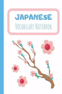 Japanese Vocabulary Notebook