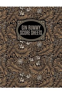 Gin Rummy Score Sheets