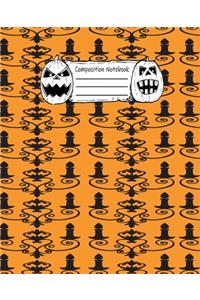 Abstract Halloween Pattern Volume 24 Wide Ruled Journal