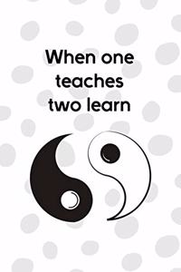 When One Teaches Two Lean