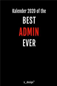 Kalender 2020 für Admins / Admin