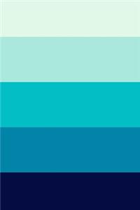2020 Weekly Planner Blue Swatch Ombre 134 Pages