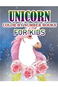 Unicorn Color By Number Books For Kids
