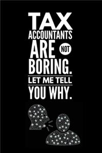 Funny Tax Accountant CPA Blank College Ruled Line Paper