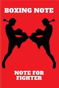 Boxing Note Thai Journal Boxing Movements Notebook Tb-01
