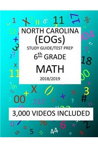 6th Grade NORTH CAROLINA EOGs, 2019 MATH, Test Prep