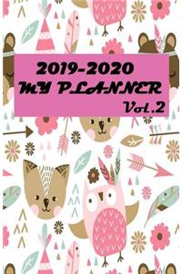 2019-2020 My Planner Vol.2: Two-Year Planner: 24-Month Calendar, Notes, U.S. Holidays, For Jan 2019 - Dec 2020, Blank Composition For Writing Your Plan Agenda Organizer Appoint