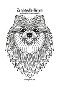 Malbuch mit Zendoodle-Tieren für Erwachsene 3