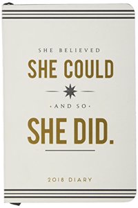 2018 Alice Scott A6 Diary - She Believed She Could