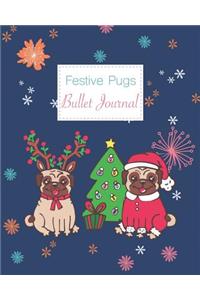 Festive Pugs Bullet Journal