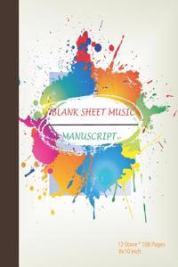Blank Sheet Music Manuscript