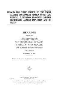 Penalty for Public Service