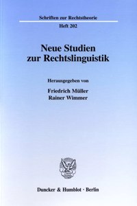 Neue Studien Zur Rechtslinguistik