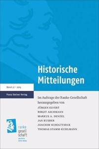 Historische Mitteilungen 27 (2015)