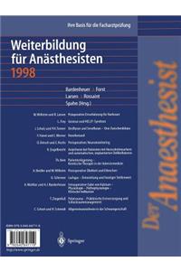Der Anaesthesist Weiterbildung Für Anästhesisten 1998