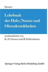 Lehrbuch Der Hals-, Nasen- Und Ohrenkrankheiten