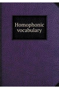 Homophonic Vocabulary
