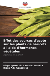 Effet des sources d'azote sur les plants de haricots à l'aide d'hormones végétales