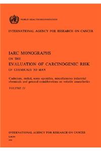 Cadmium, Nickel, Some Epoxides, Miscellaneous Industrial Chemicals and General Considerations on Volatile Anaesthetics