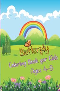 Butterfly Coloring Book for Kids Ages 4-8