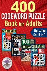 400 Codeword Puzzle Book for Adults