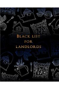 Black list for landlords