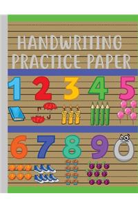 Handwriting practice paper