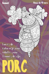 Livres de coloriage pour adultes pour femmes Design - Moins de 10 euro - Animal - Porc
