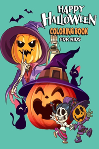 Happy Halloween Coloring Book For Kids