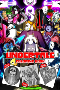Undertale Spirals Lines Hearts Coloring Book