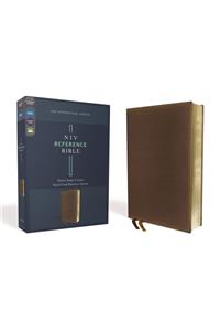 Niv, Reference Bible, Deluxe Single-Column, Leathersoft, Brown, Comfort Print