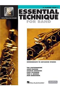 Essential Technique for Band with Eei - Intermediate to Advanced Studies: BB Clarinet (Book/Online Media)