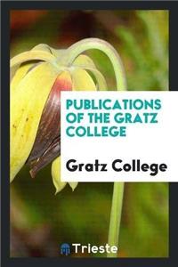 Publications of the Gratz College