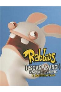 Rabbids: Screaming Rabbid Figurine and Illustrated Book