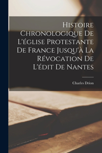 Histoire Chronologique De L'église Protestante De France Jusqu'à La Révocation De L'édit De Nantes