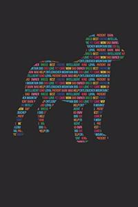 Entlebucher Mountain Notebook 'Word Cloud' - Gift for Dog Lovers - Entlebucher Mountain Journal