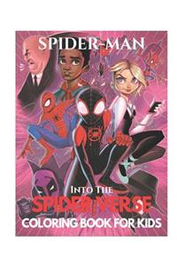 Spider-Man Into The Spider Verse Coloring Book For Kids